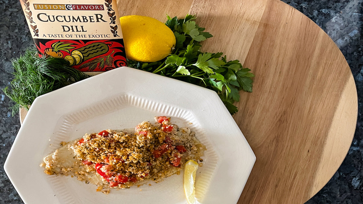Tomato Dill Flounder | Kitchen Fusions