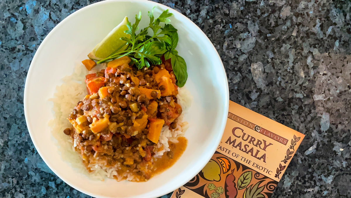 Jeff's Vegan Curry Lentil Stew | Kitchen Fusions