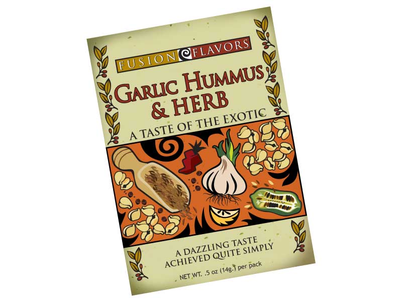 Garlic Hummus & Herb Olive Oil Dip/ Seasoning Packet